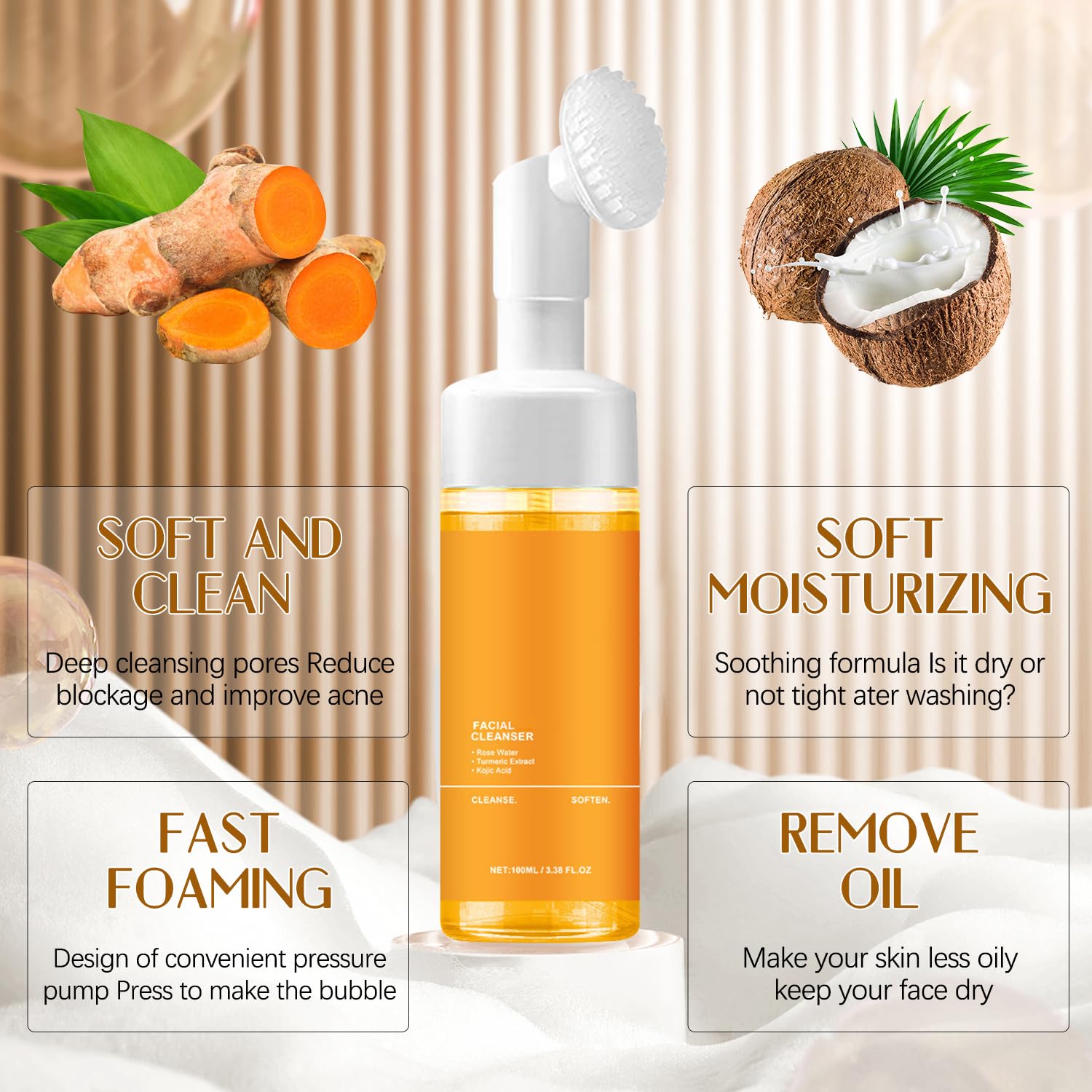 Revitalize Your Skin with Turmeric Facial Cleanser – Deep Cleansing & Hydration