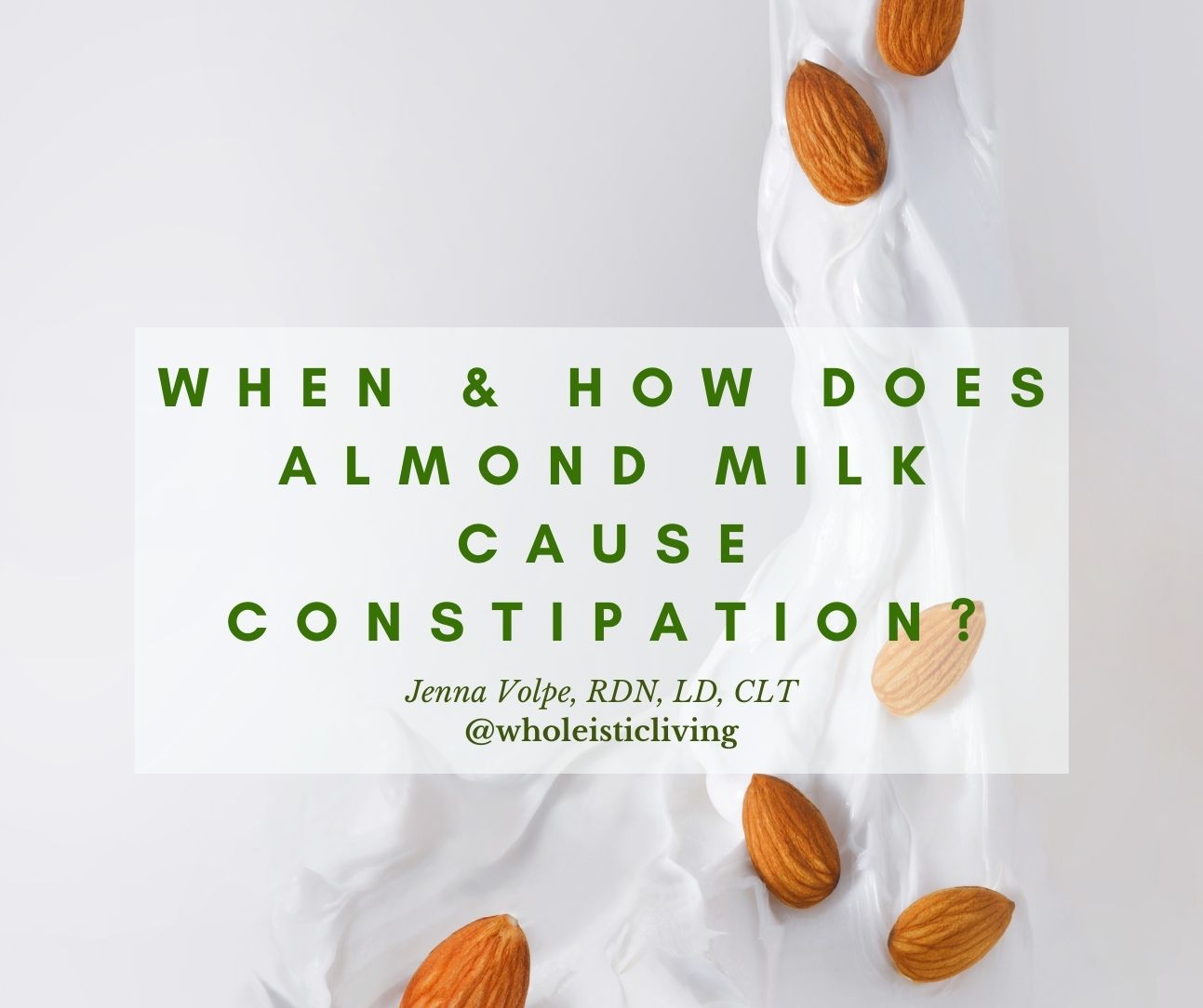 Almond Milk and Constipation： What You Need to Know