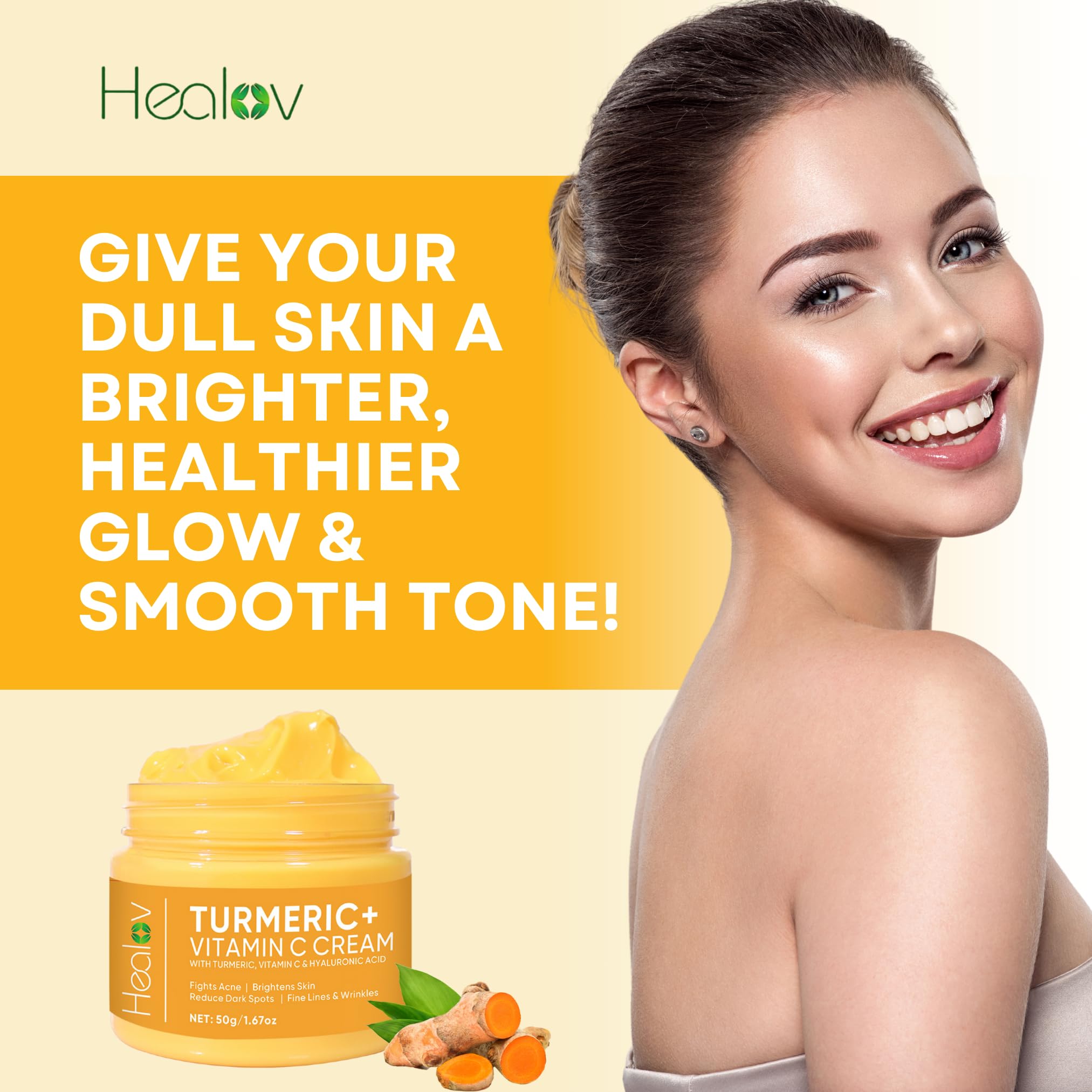 Turmeric Cream for Radiant Skin： Brighten, Hydrate, and Reduce Dark Spots