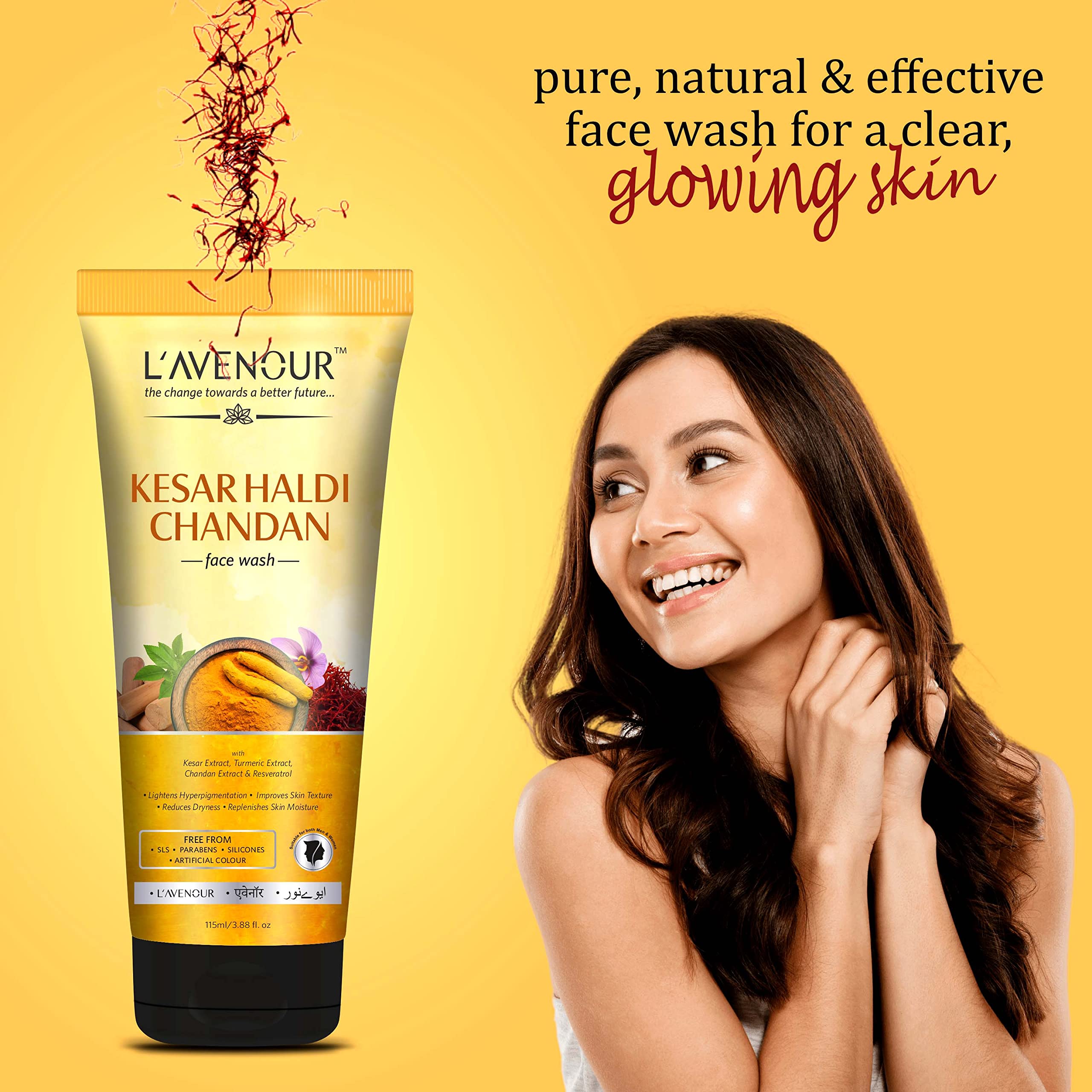 Haldi. Haldi Face Wash： Achieve Clear, Radiant Skin with Turmeric Power