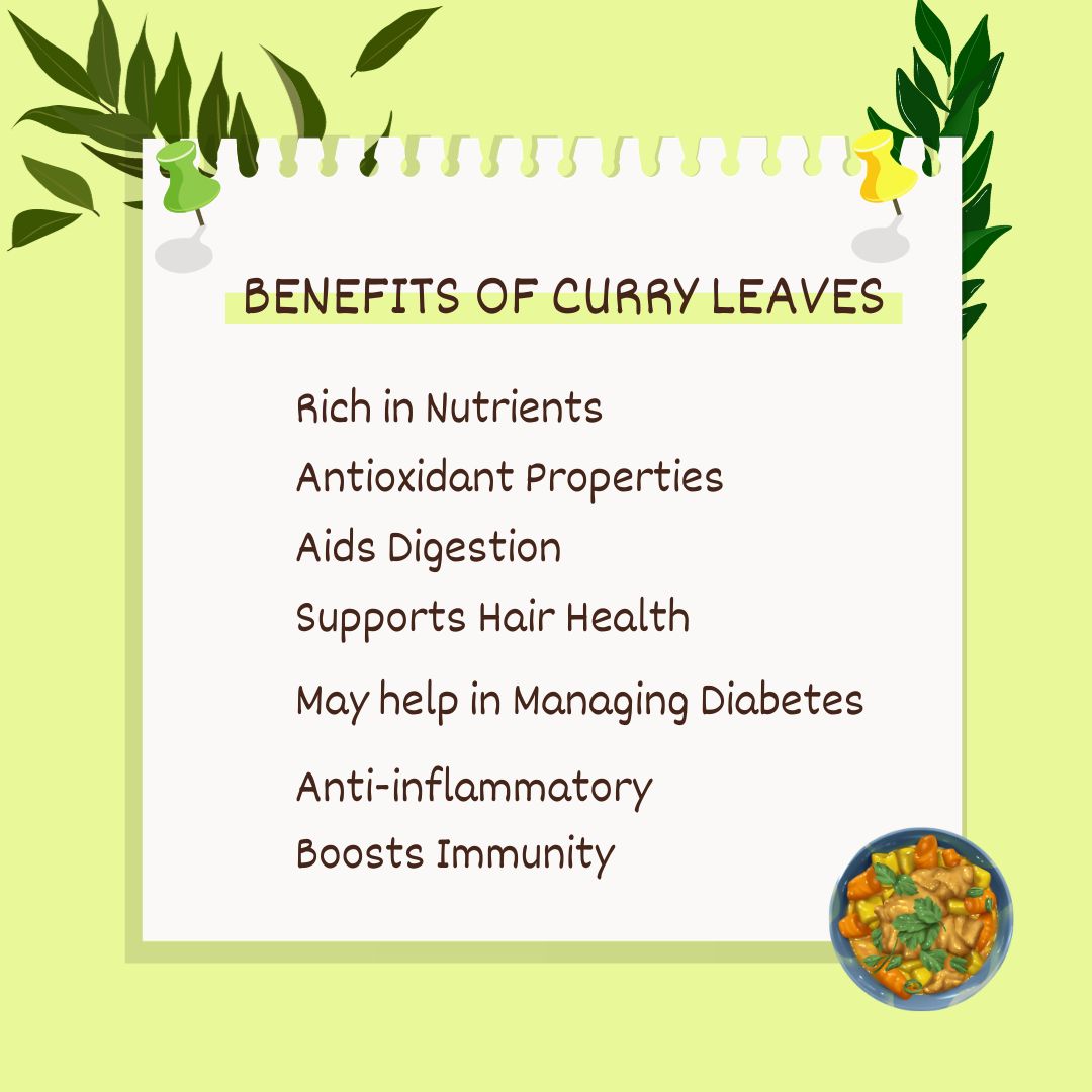 Curry Leaves Nutrition Value: Benefits of Vitamins, Iron, and Calcium