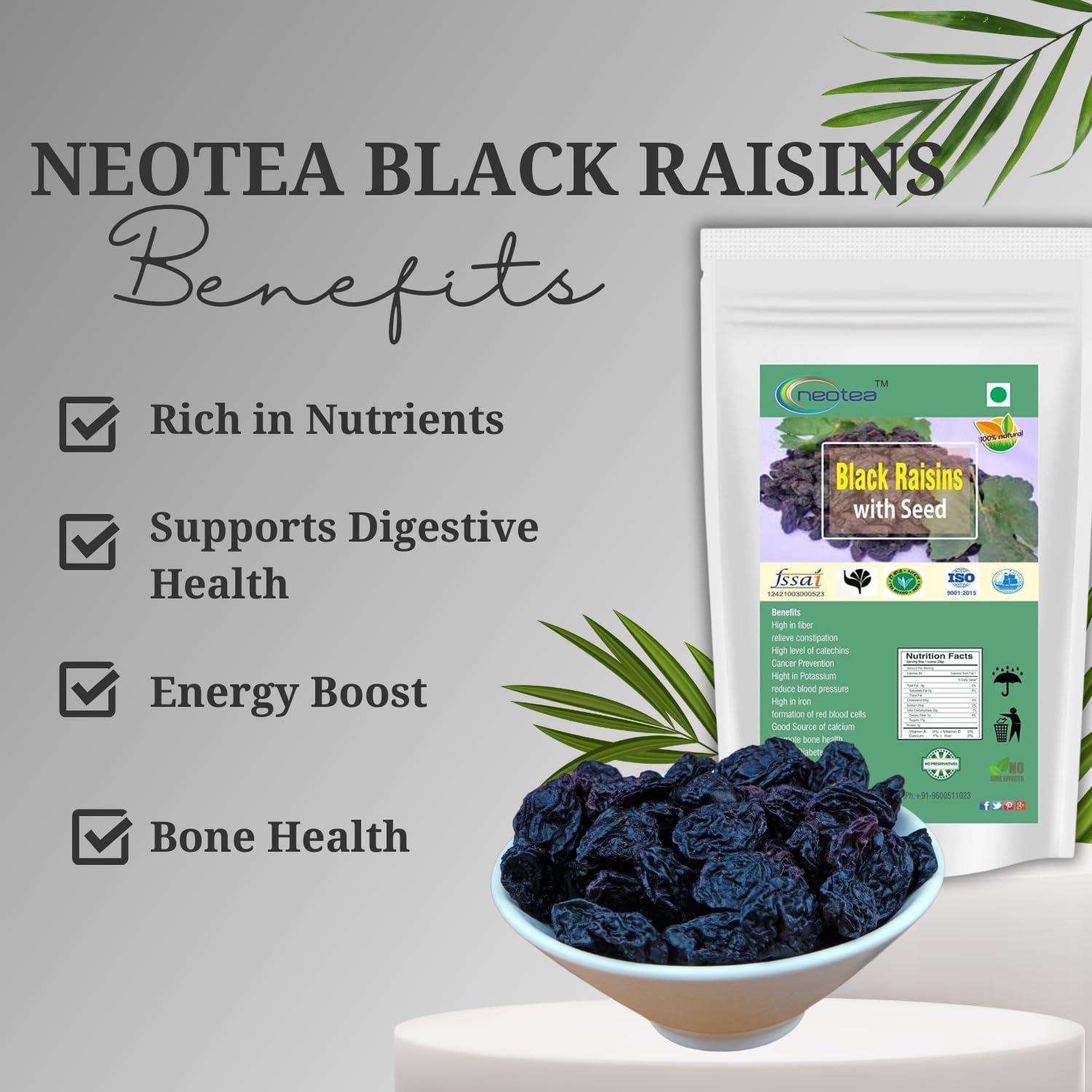 Buy Organic Black Raisins: Antioxidants, Energy Boost, and More