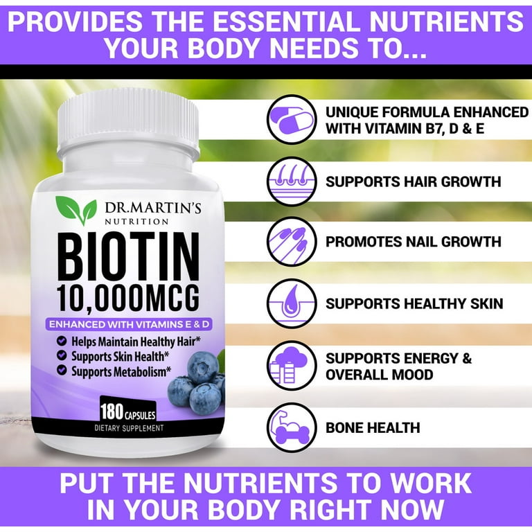 Biotin and Vitamin D: Essential Nutrients for Hair and Wellness