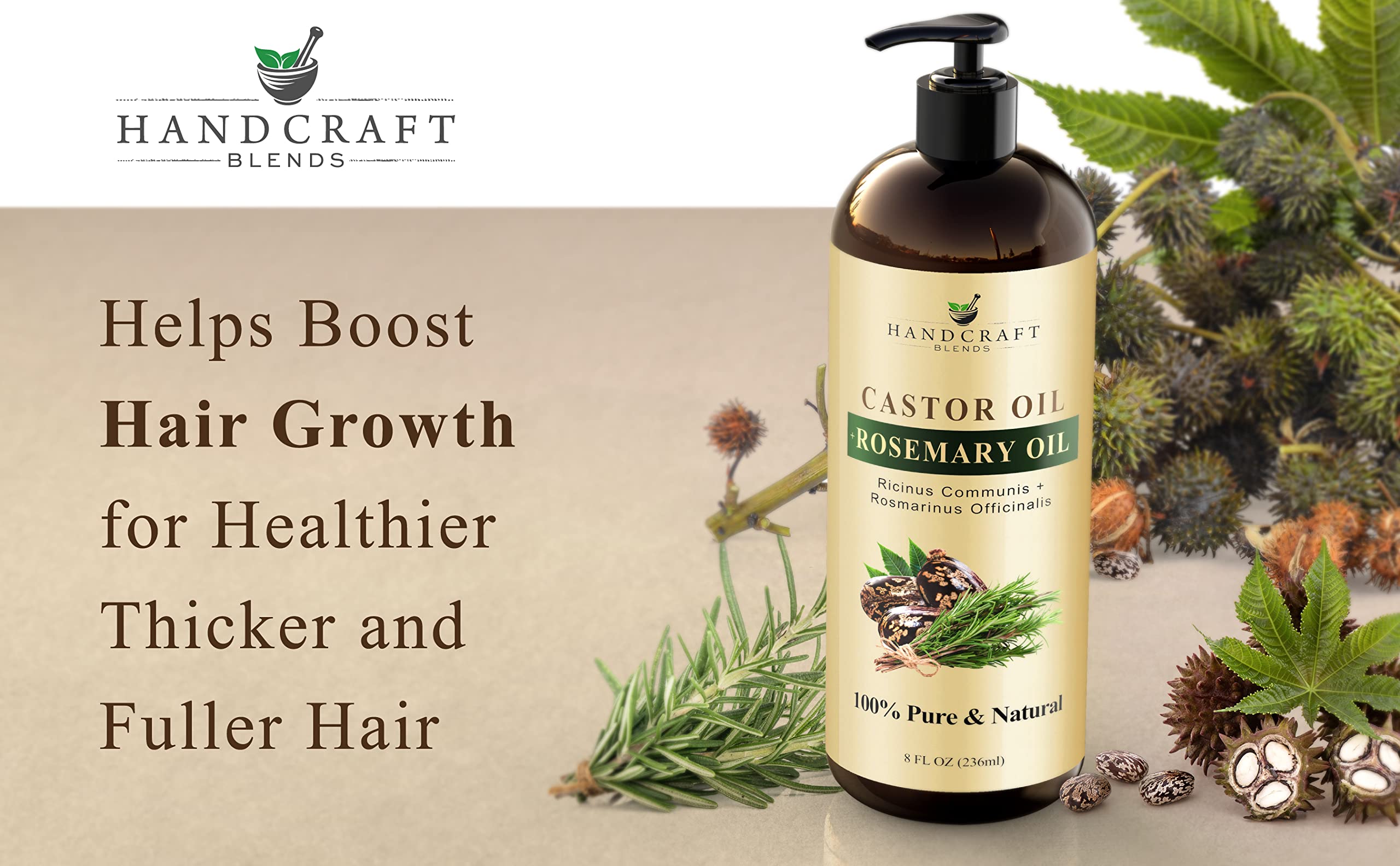 How Castor Oil with Rosemary Boosts Hair Growth Naturally