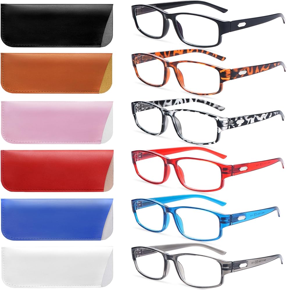 Buy Reading Glasses 6 Pack Online: Durable, Blue Light Blocking & Stylish Designs