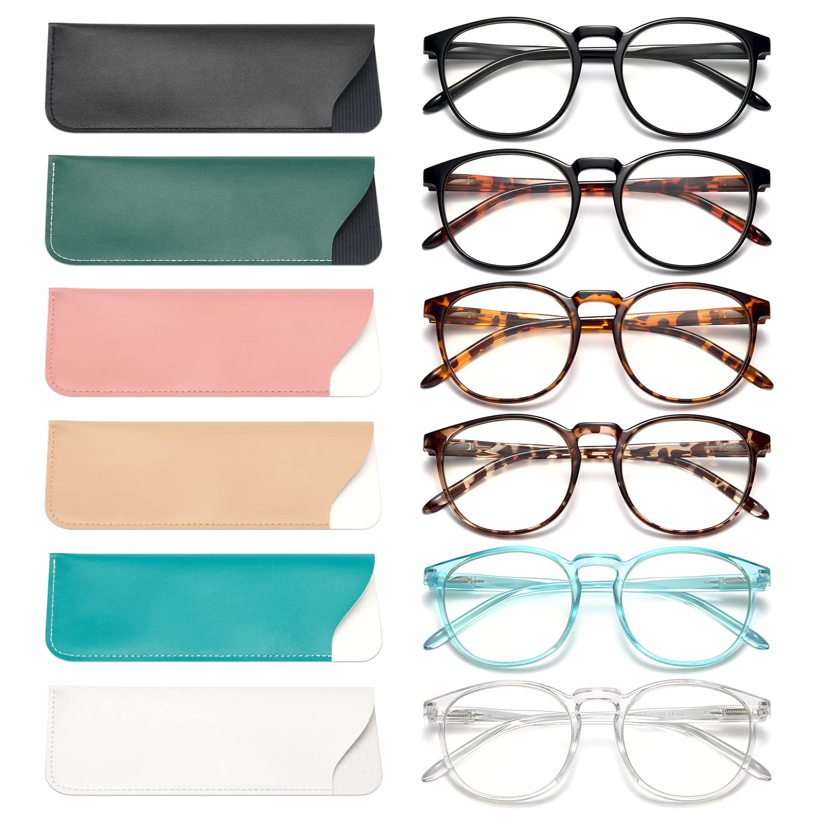 Buy Reading Glasses 6 Pack Online: Durable, Blue Light Blocking & Stylish Designs