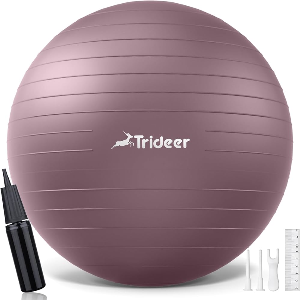 Shop Yoga Ball and Pump Kit: Ideal for Stretching, Core Workouts, and Relaxation