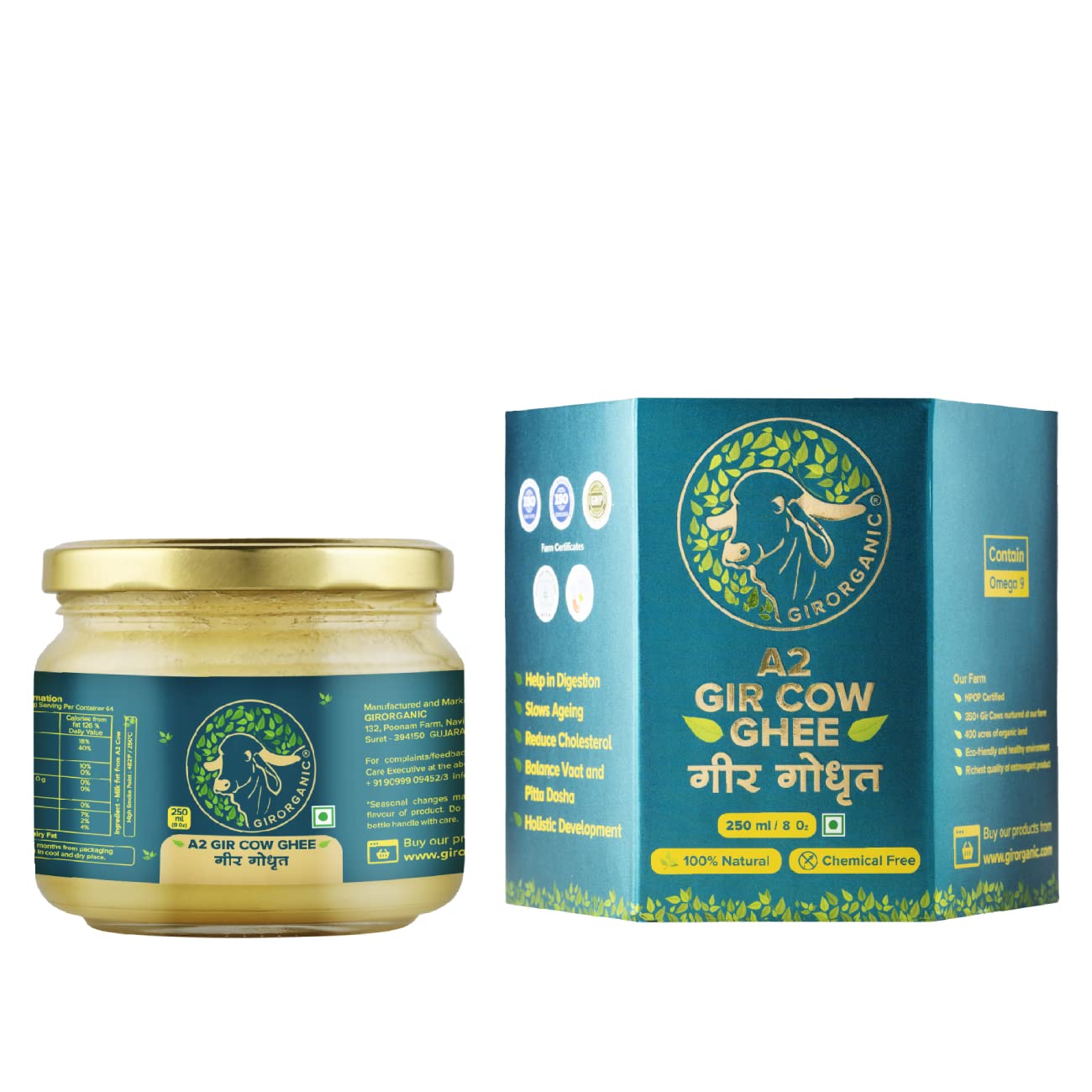 A2 Gir Cow Ghee: The Purest Form of Ghee Made from Desi Gir Cows