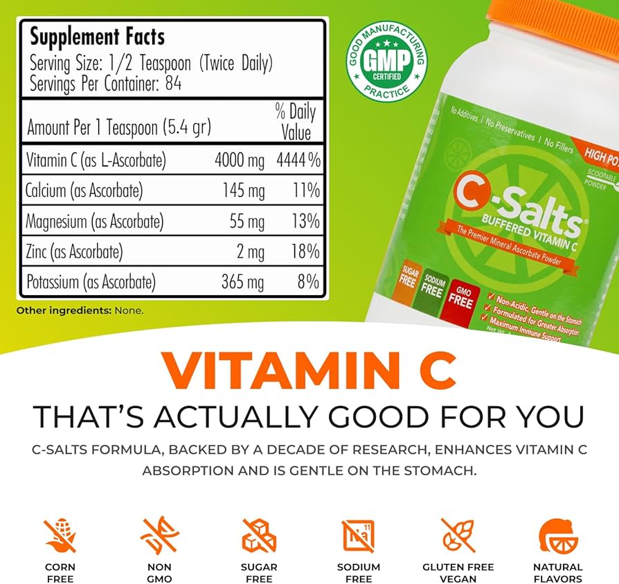 Ammonium Vitamin C Powder vs. Other Vitamin C Supplements