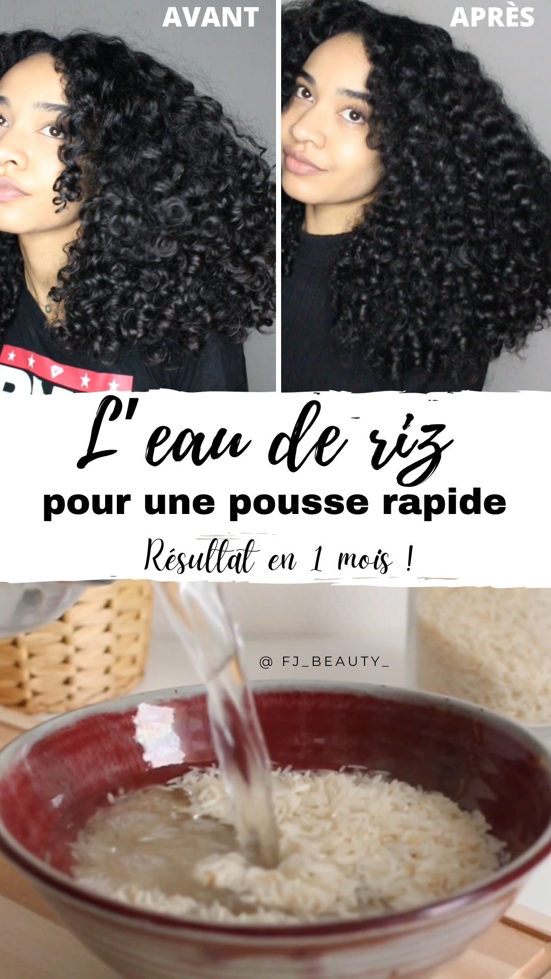 Try eau de riz cheveux tous les jours and see if it makes a difference