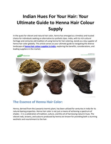 Love India Henna Hair? Your Ultimate Guide is Here