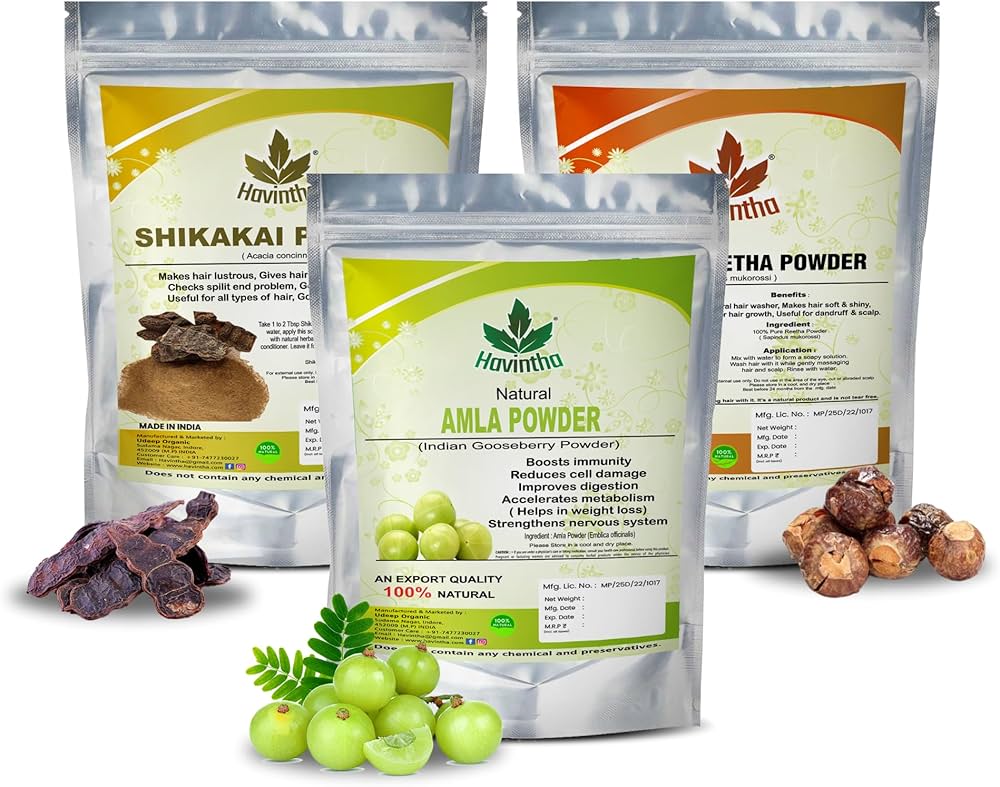 Amla Ritha Shikakai Powder Benefits: Is it Good for Your Hair Type?